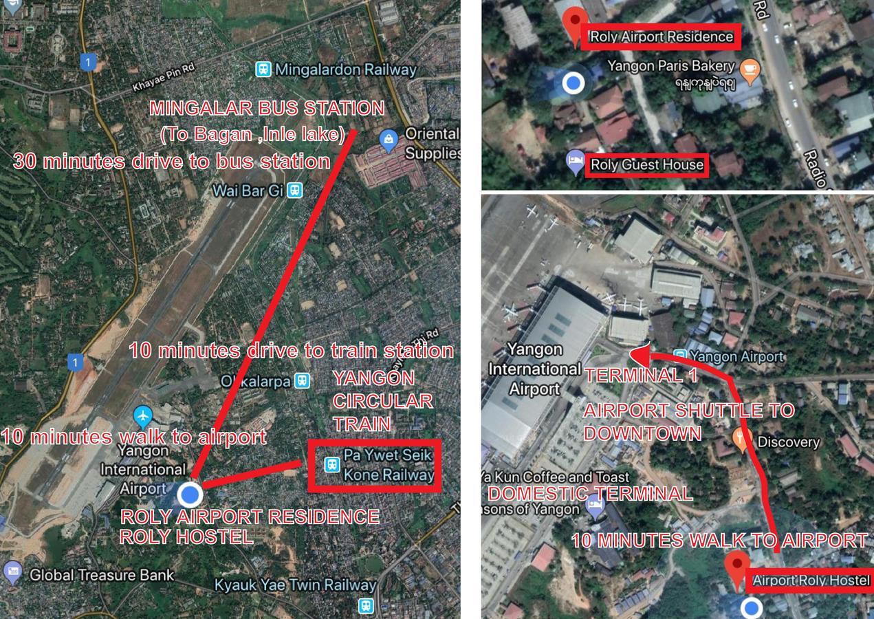 Roly Airport Residence Γιανγκόν Εξωτερικό φωτογραφία